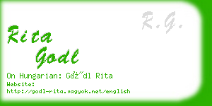 rita godl business card